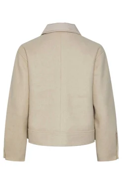 Pieces Blusoes E Casacos-Casaco Curto De Poliester