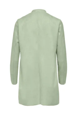 Only Blusoes E Casacos-Casaco De Camurca 3/4