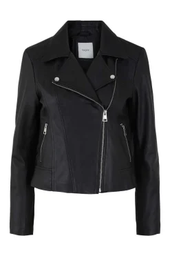 Pieces Blusoes E Casacos-Casaco De Couro