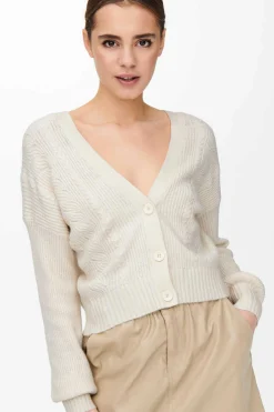 Only Sueteres E Cardigans-Casaco De Malha Botoes