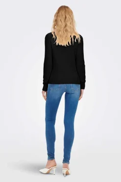 Only Sueteres E Cardigans-Casaco De Malha Canelada