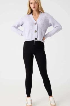 Inside Sueteres E Cardigans-Casaco De Malha Com Bolsos