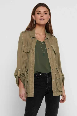 Only Blusoes E Casacos-Casaco De Manga Comprida Lyocell Tencel