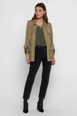 Only Blusoes E Casacos-Casaco De Manga Comprida Lyocell Tencel