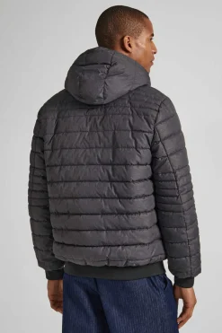 Pepe Jeans Casaco De Penas Acolchoado Jaspeado Cinza Online
