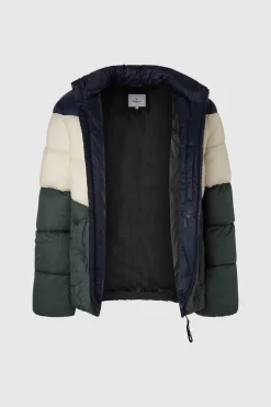 Pepe Jeans Casaco De Penas Acolchoado Color Block Marinho Sale