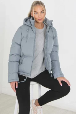 Brave Soul Sobretudos E Parkas-Casaco De Penas Acolchoado Com Capuz