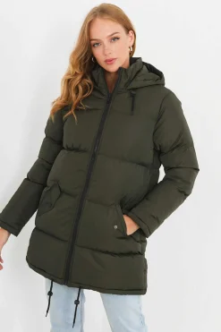 Brave Soul Sobretudos E Parkas-Casaco De Penas Acolchoado Com Capuz