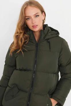 Brave Soul Sobretudos E Parkas-Casaco De Penas Acolchoado Com Capuz