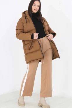 Brave Soul Sobretudos E Parkas-Casaco De Penas Acolchoado Com Capuz