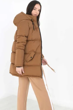 Brave Soul Sobretudos E Parkas-Casaco De Penas Acolchoado Com Capuz