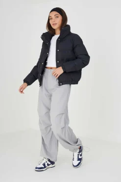 Brave Soul Coletes-Casaco De Penas Acolchoado Automaticos