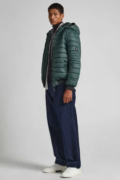 Pepe Jeans Casaco De Penas Acolchoado Verde Discount