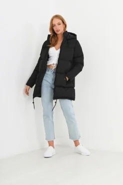 Brave Soul Sobretudos E Parkas-Casaco De Penas Acolchoado Com Capuz