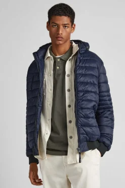 Pepe Jeans Casaco De Penas Acolchoado Marinho Sale
