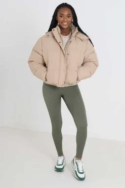 Brave Soul Sobretudos E Parkas-Casaco De Penas Acolchoado Com Capuz