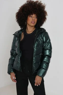 Brave Soul Sobretudos E Parkas-Casaco De Penas Acolchoado Com Capuz