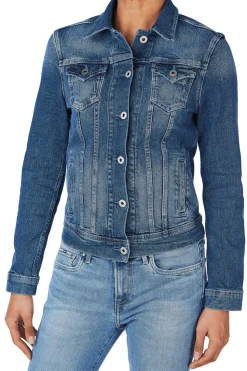 Pepe Jeans Blusoes E Casacos-Casaco Denim Mulher