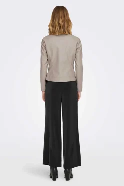 JDY Blusoes E Casacos-Casaco Efeito Pele