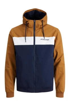Jack & Jones Casaco Leve Tecnico Com Capuz Castanho Best