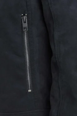 Jack & Jones Casaco Motard Efeito Couro Cinza Claro Best