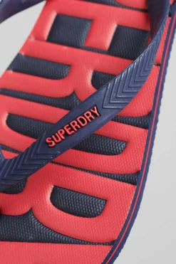 Superdry Chinelos Veganos Com Logo Vintage Logo Marinho New