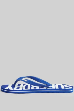 Superdry Chinelos Veganos Com Logo Vintage Logo Azul Clearance