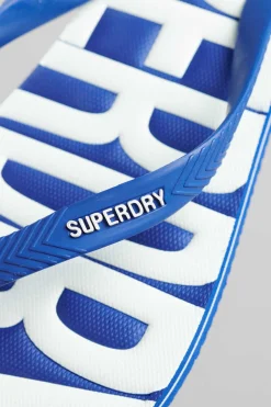Superdry Chinelos Veganos Com Logo Vintage Logo Azul Clearance