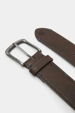 Springfield Cinto Efeito Pele Basico Castanho