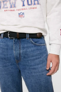 Springfield Cinto Entrancado Basico Monocolor Azulado Discount