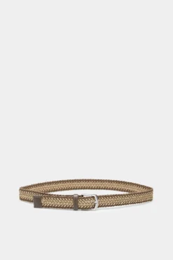 Springfield Cinto Entrancado Bicolor Camel Discount