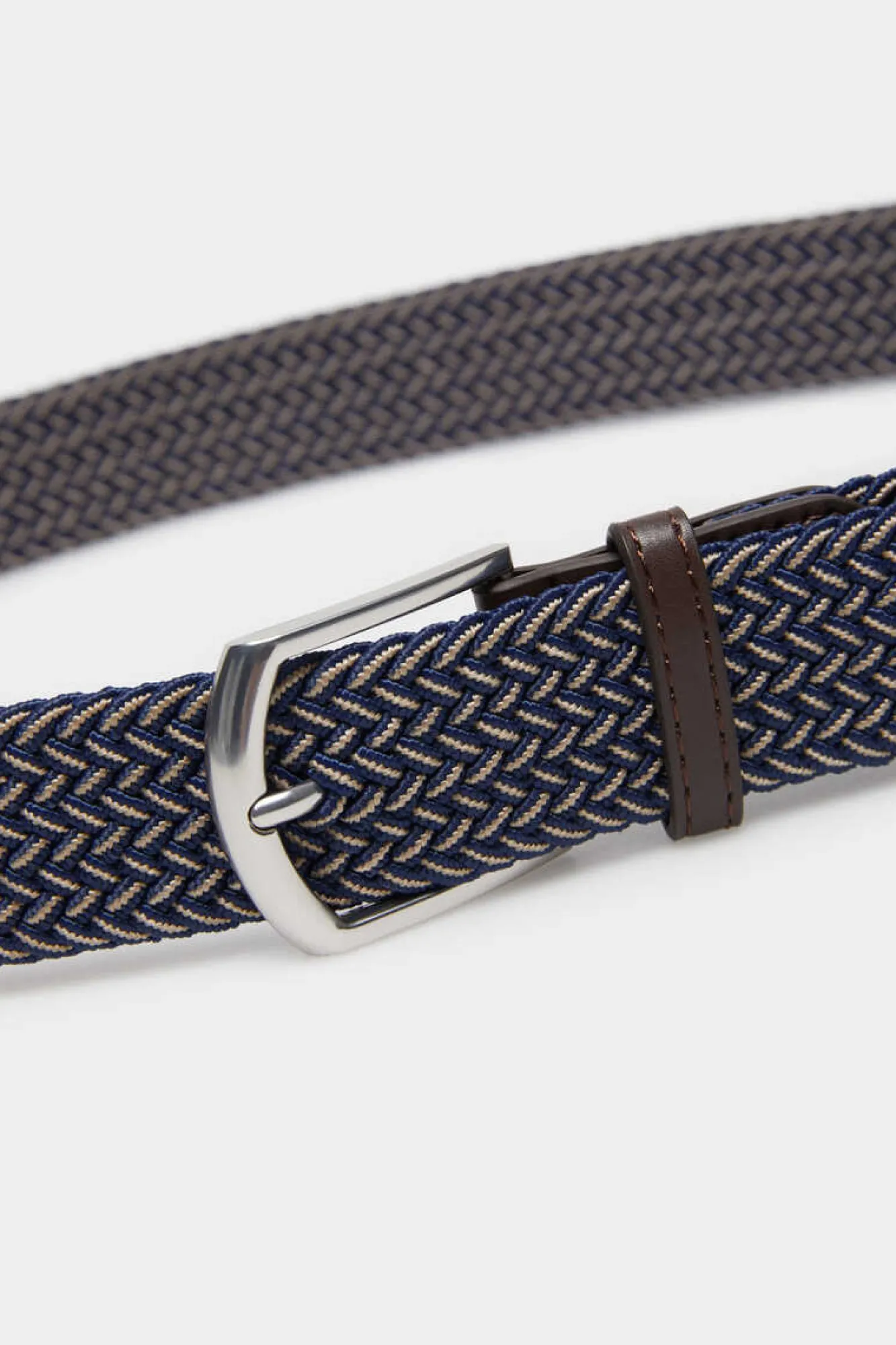 Springfield Cinto Entrancado Bicolor Espiga Azulado Online