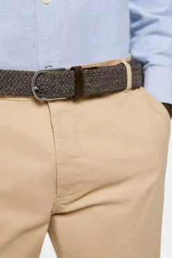 Springfield Cinto Entrancado Jaspeado Castanho Sale