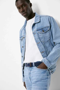 Springfield Cinto Entrancado Jaspeado Azulado Sale