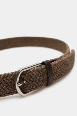 Springfield Cinto Entrancado Jaspeado Castanho Online