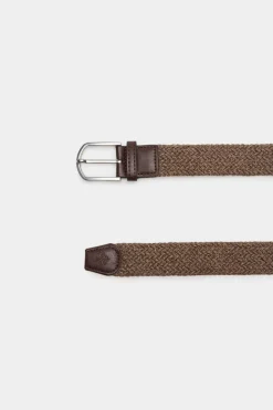 Springfield Cinto Entrancado Jaspeado Castanho Online