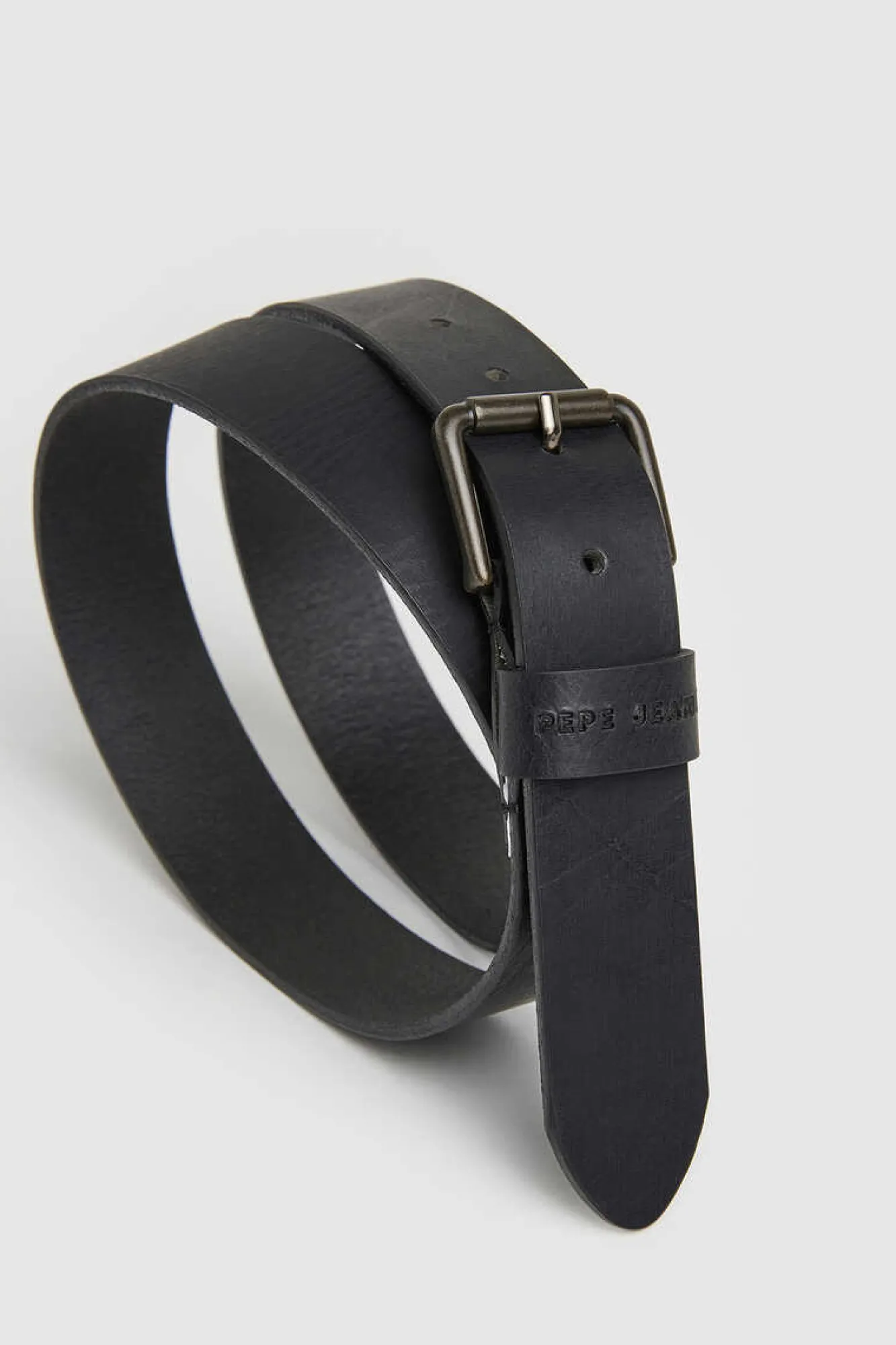 Pepe Jeans Cinto Pele Fivela Metalica Preto Clearance