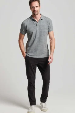 Superdry Classic Pique Polo Cinza Best