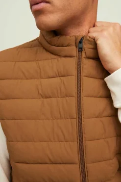 Jack & Jones Colete Acolchoado Castanho Clearance