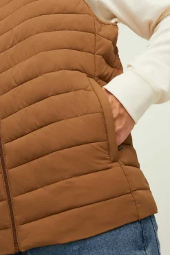 Jack & Jones Colete Acolchoado Castanho Clearance