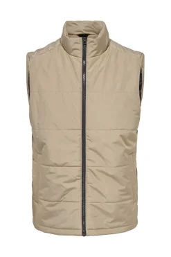 Only & Sons Colete Acolchoado Castanho Best