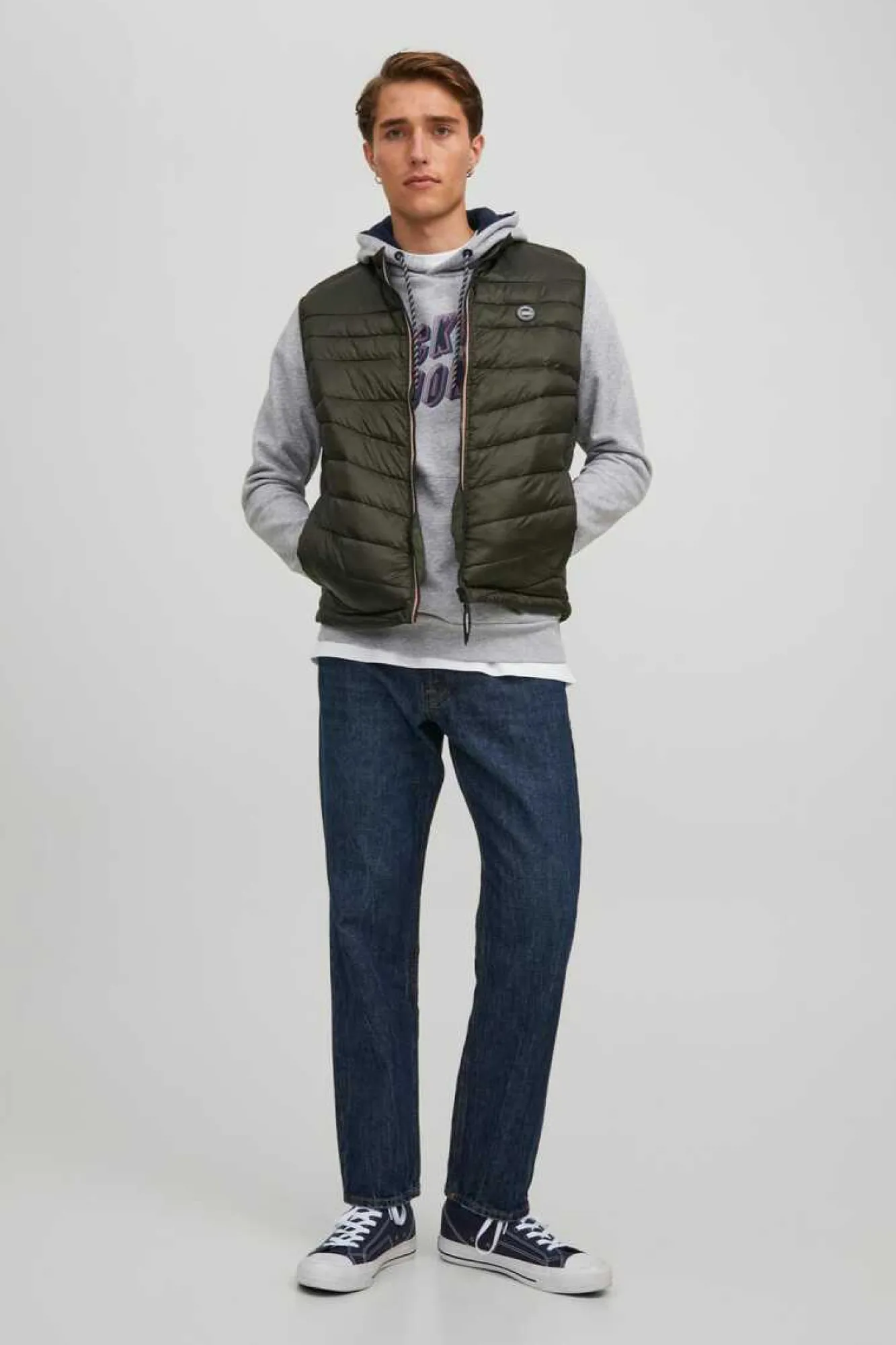 Jack & Jones Colete Acolchoado Verde Discount