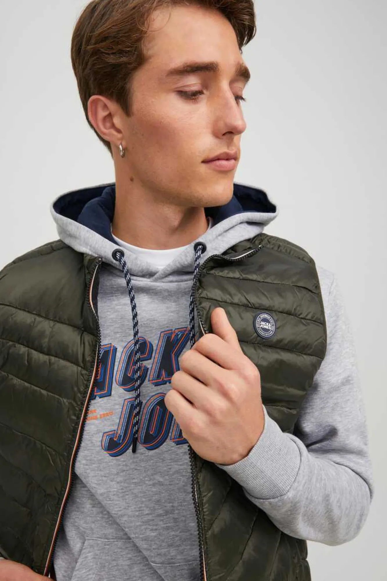 Jack & Jones Colete Acolchoado Verde Discount