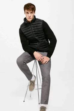 Springfield Colete Acolchoado Preto Outlet