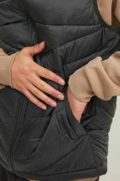 Jack & Jones Colete Acolchoado Com Capuz Preto Best