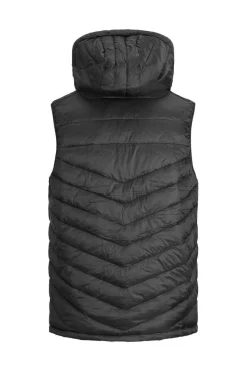 Jack & Jones Colete Acolchoado Com Capuz Preto Best
