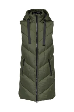 JDY Coletes-Colete Acolchoado Com Capuz