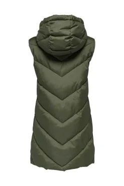 JDY Coletes-Colete Acolchoado Com Capuz