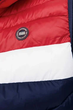 Jack & Jones Colete Acolchoado Com Capuz Marinho Clearance