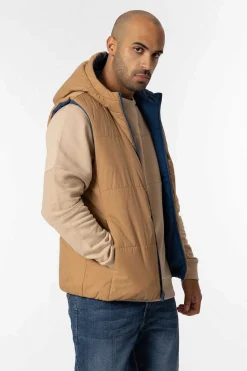 Tiffosi Colete Acolchoado Com Capuz Reversivel Gasolina Sale